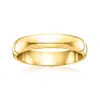 Ross-simons Women's 4mm 14kt Yellow Gold Wedding Ring In Yellow