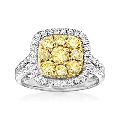 Ross-simons Yellow And White Diamond Ring In 14kt 2-tone Gold