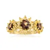 Ross-simons Yellow Citrine And . Smoky Quartz Sunflower Ring In 18kt Gold Over Sterling In Gold