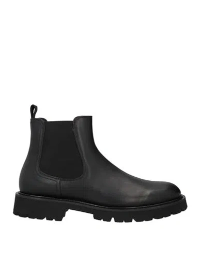 Rossano Bisconti Man Ankle Boots Black Size 12 Leather