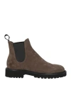 Rossano Bisconti Man Ankle Boots Khaki Size 7 Leather