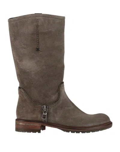 Rossano Bisconti Woman Boot Lead Size 9 Leather In Gray