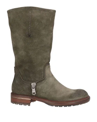 Rossano Bisconti Woman Boot Military Green Size 7 Leather