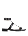 Rossano Bisconti Woman Sandals Black Size 8 Leather In Black
