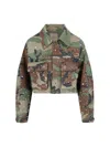 Rossano Perini Camouflage Cropped Jacket In Multi