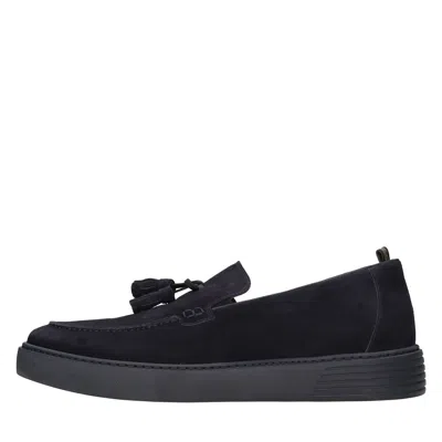 Rossi Flat Shoes In Blu Blu E Verdi