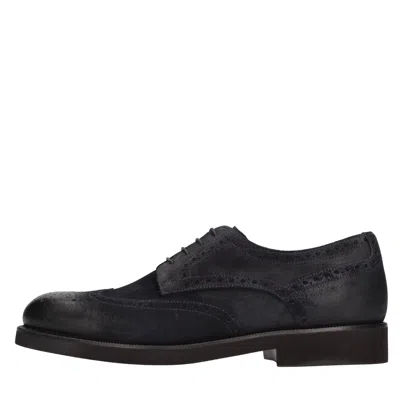 Rossi Flat Shoes In Blu Blu E Verdi