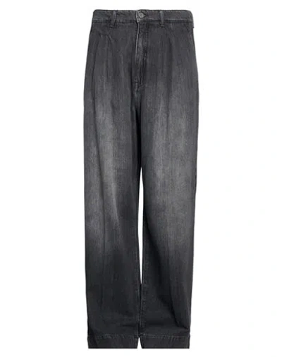 Rossi Man Jeans Black Size S Cotton, Lyocell