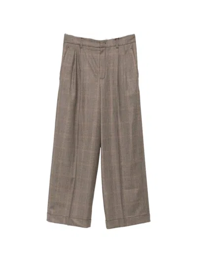Rossi Nevin Wide-leg Trousers In Brown