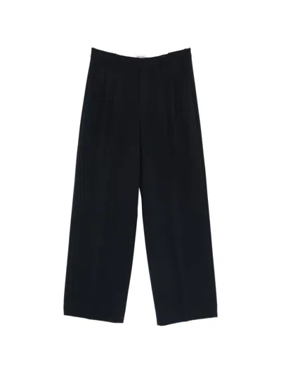 Rossi Noa Pleated-front Trousers In Blue