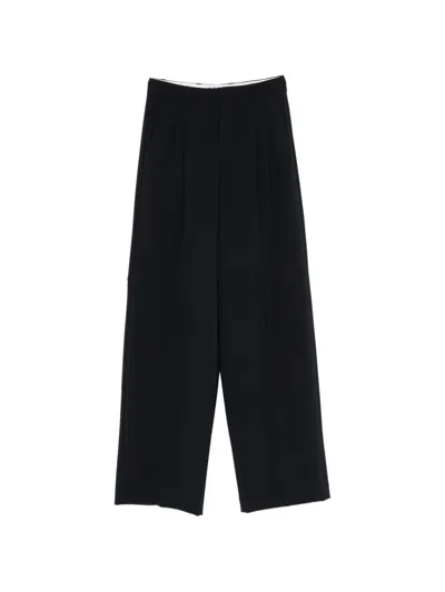 Rossi Noa Pleated Trousers In Black