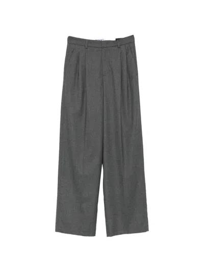 Rossi Noa Pleated Trousers In Gray