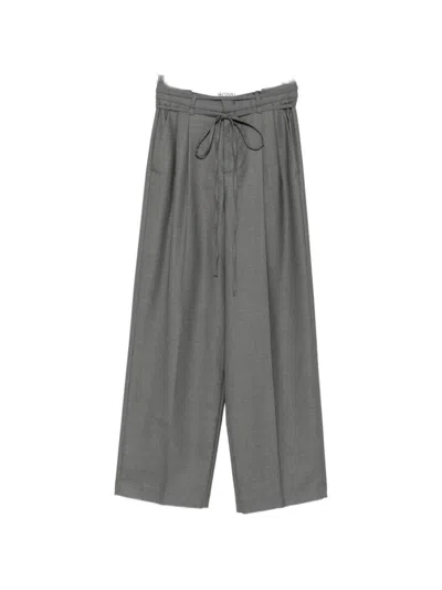 Rossi Noa Wool Trousers In Grey