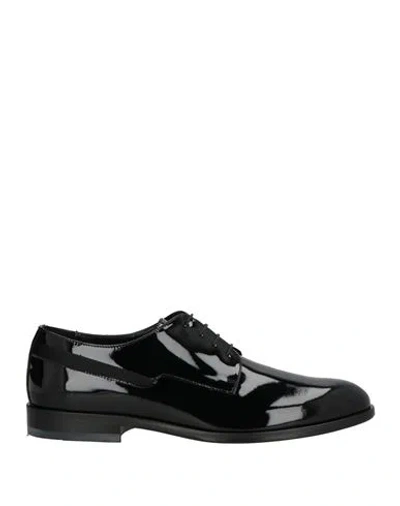 Rossi Shoes Man Lace-up Shoes Black Size 9 Leather
