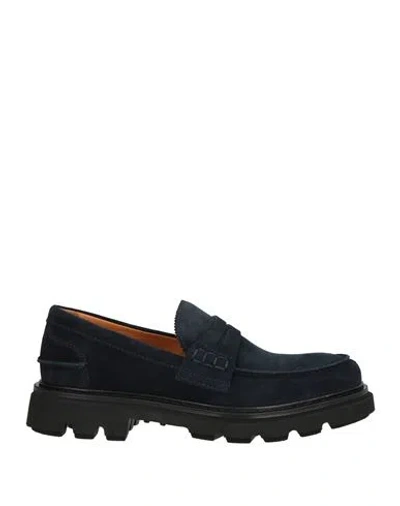 Rossi Shoes Man Loafers Midnight Blue Size 7 Leather