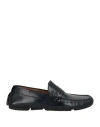 Rossi Shoes Man Loafers Midnight Blue Size 8 Leather In Black
