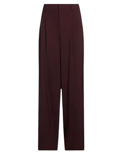 Rossi Woman Pants Dark Brown Size Xs Polyester, Elastane