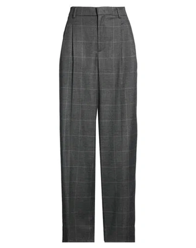 Rossi Woman Pants Grey Size M Viscose, Polyester, Virgin Wool, Elastane In Gray