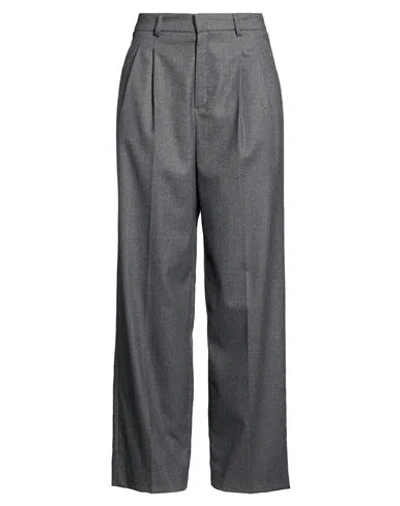 Rossi Woman Pants Grey Size M Wool, Polyester, Viscose, Elastane In Gray