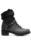 Rossignol 50mm Leather Lace-up Ankle Boots In Black