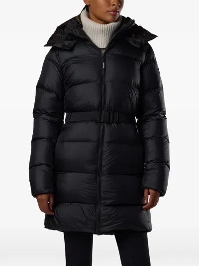 Rossignol 아벨 벨트 파카 코트 In Black
