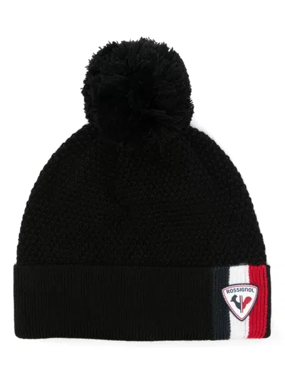 Rossignol Akar Pompom-detail Beanie In Black