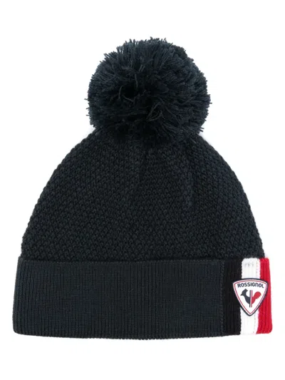 Rossignol Akar Pompom-detail Beanie In Blue