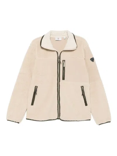 Rossignol Alltrack Sherpa Panelled Zip Jacket In Neutral