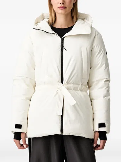 Rossignol Belted Hooded Coat In Weiss