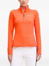 Rossignol Blackside Zip-up Long-sleeved Sweatshirt In Orange