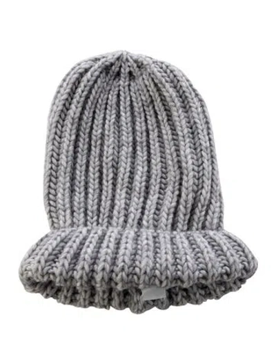Pre-owned Rossignol Cable Knit Beanie In Gray