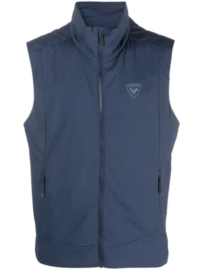 Rossignol Logo-print Zip-up Jacket In Blue