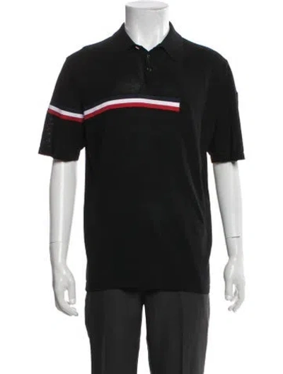 Pre-owned Rossignol Colorblock Pattern Collar Polo Shirt In Black