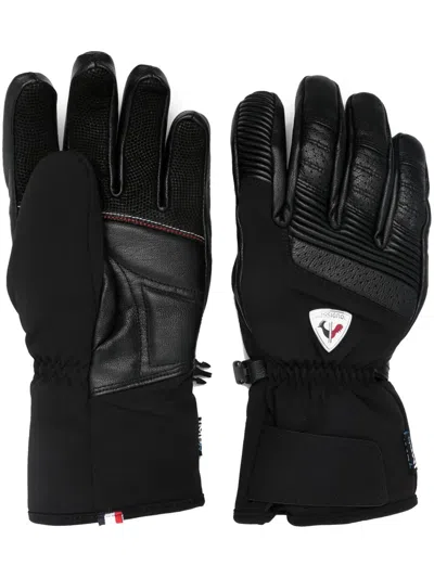 Rossignol Leather-panel Gloves In Black