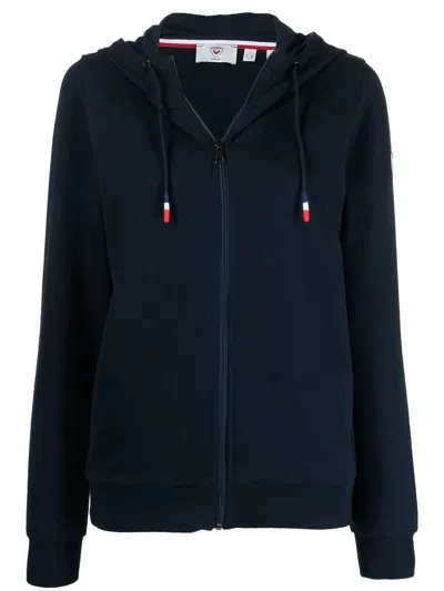 Rossignol Cotton Zip-up Hoodie In Blue