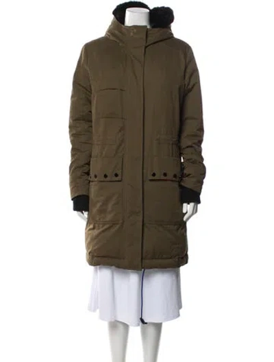 Pre-owned Rossignol Faux Fur Coat In Green