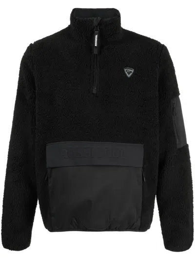 Rossignol Logo-patch Fleece Sweatshirt In Schwarz