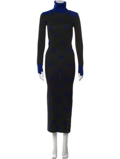 Pre-owned Rossignol Floral Print Long Dress In Multi