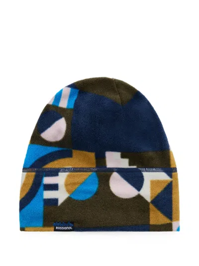 Rossignol Kids' Geometric-pattern Beanie Hat In Blue