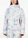Rossignol Graphic-pattern Hooded Jacket In White