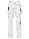 Rossignol Graphic-pattern Side-stripe Trousers In Blue