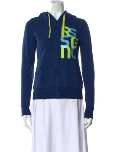 Pre-owned Rossignol Graphic Print Crew Neck Sweatshirt In Blue