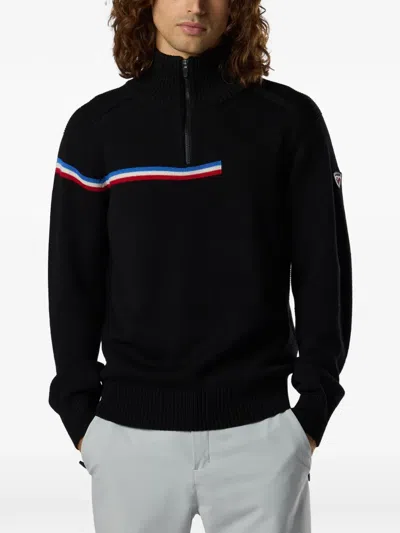Rossignol Half-zip Merino Sweater In Black