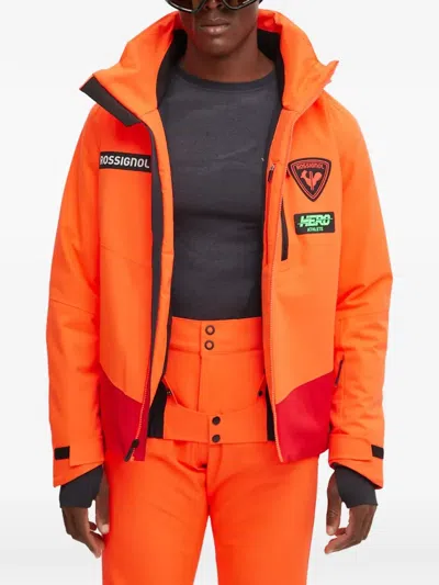 Rossignol Hero Blackside Hooded Ski Jacket In Orange