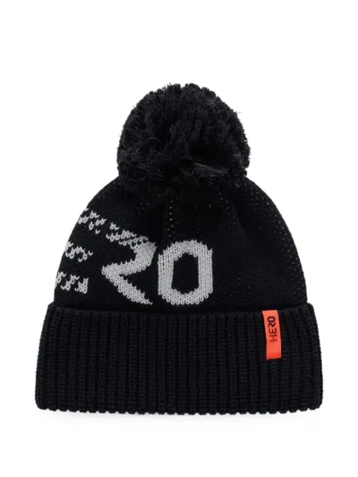 Rossignol Kids' Hero Pompom Beanie Hat In Black