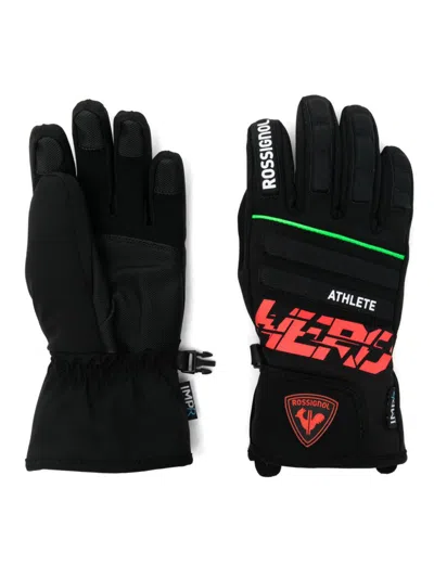 Rossignol Kids' Hero-print Gloves In Black