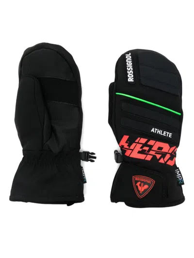 Rossignol Kids' Hero-print Mittens In Black