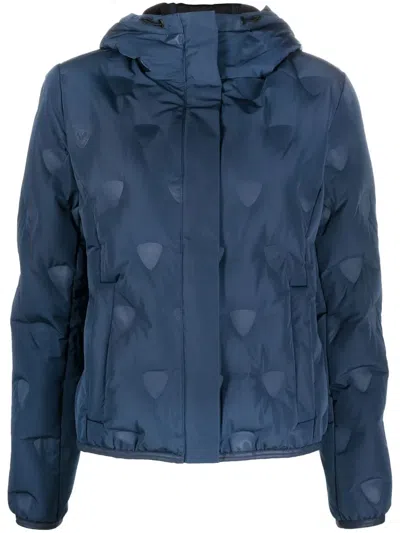 Rossignol Hooded Quilted Jacket In 蓝色