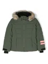 Rossignol Hooded Padded Jacket In Green