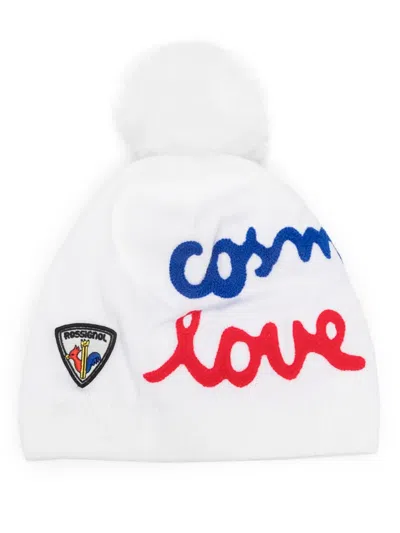 Rossignol Logo-embroidered Beanie In White